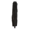 ADORE-1021FS Plateau Stiefeletten - Schwarz Samt | Pleaser