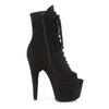 ADORE-1021FS Plateau Stiefeletten - Schwarz Samt | Pleaser