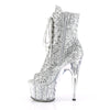 ADORE-1021G Plateau Stiefeletten - Silber | Pleaser