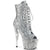 ADORE-1021G Plateau Stiefeletten - Silber | Pleaser
