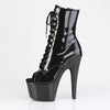 ADORE-1021GP Plateau Stiefeletten Schwarz | Pleaser