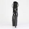 ADORE-1021GP Plateau Stiefeletten Schwarz | Pleaser