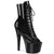 ADORE-1021GP Plateau Stiefeletten Schwarz | Pleaser