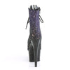ADORE-1021OMBG Plateau Stiefeletten - Schwarz/Transparent | Pleaser