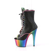 ADORE-1021RC-02 Plateau Stiefeletten - Regenbogen | Pleaser