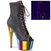 ADORE-1021RC-02 Plateau Stiefeletten - Regenbogen | Pleaser