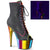 ADORE-1021RC-02 Plateau Stiefeletten - Regenbogen | Pleaser