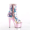 ADORE-1031SSQ Plateau Stiefeletten - Baby Pink/Opal | Pleaser