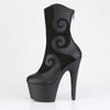 ADORE-1034 Plateau Stiefeletten Schwarz | Pleaser