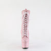 ADORE-1040GR - Plateau Stiefeletten - Rosa Glitzer | Pleaser