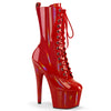 ADORE-1040WR-HG Plateau Stiefeletten - Rot Lack Schimmer | Pleaser