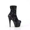 ADORE-1042SQ Plateau Stiefeletten Schwarz | Pleaser