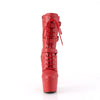 ADORE-1043 Plateau Stiefeletten Rot Matt von Pleaser – Ansicht 2