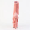 ADORE-1045VEL Plateau Stiefeletten Rosa/Lachs Velour | Pleaser