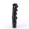 ADORE-1046 - Plateau Stiefeletten - Schwarz Schimmer von Pleaser – Ansicht 2