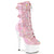 ADORE-1046TT Plateau Stiefeletten Rosa/Weiß | Pleaser