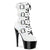 ADORE-1046TT Plateau Stiefeletten Weiß/Schwarz | Pleaser