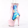 ADORE-1047 - Plateau Stiefeletten - Rosa/Mehrfarbig | Pleaser