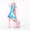 ADORE-1047 - Plateau Stiefeletten - Rosa/Mehrfarbig | Pleaser
