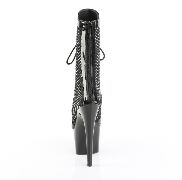 ADORE-1048RSNT Plateau Stiefelette Schwarz von Pleaser – Ansicht 4