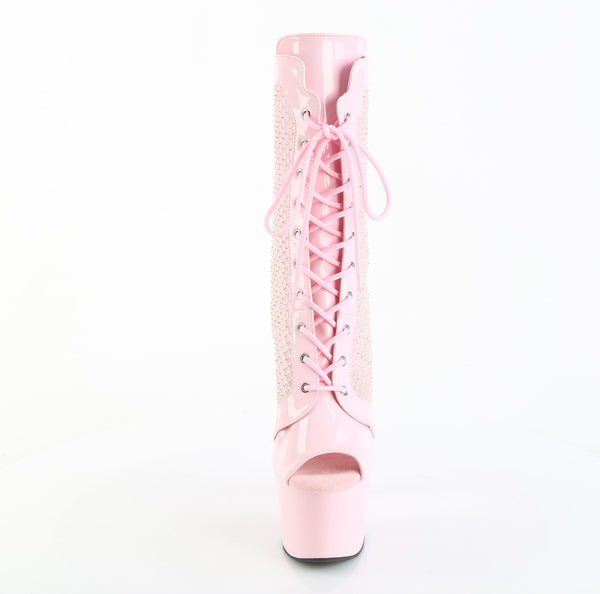 ADORE-1048RSNT Plateau Stiefelette Rosa von Pleaser – Ansicht 2