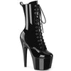 ADORE-1049WR Plateau Stiefeletten - Schwarz Lack | Pleaser