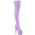 ADORE-3000 Plateau Overknee Stiefel Violett Lack Stretch | Pleaser