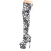 ADORE-3000DP Plateau Overknee Stiefel Dollar Print | Pleaser