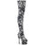 ADORE-3000DP Plateau Overknee Stiefel Dollar Print | Pleaser
