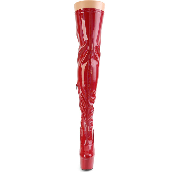 ADORE-3000HWR Stiefel Rot von Pleaser – Ansicht 2