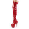 ADORE-3000HWR Stiefel Rot von Pleaser – Ansicht 3