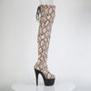 ADORE-3008SP-BT - Plateau Overknee Stiefel - Snake | Pleaser