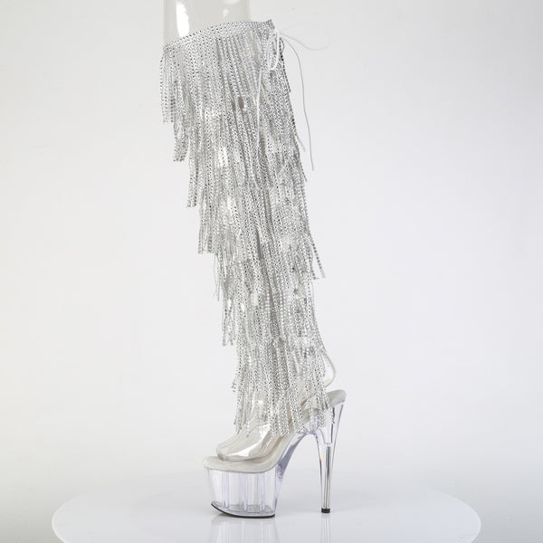 ADORE-3019C-RSF Plateau Overknee Stiefel Mehrfarbig | Pleaser