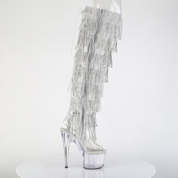 ADORE-3019C-RSF Plateau Overknee Stiefel Mehrfarbig | Pleaser