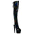 ADORE-3019HWR - Plateau Overknee Stiefel - Schwarz Hologramm | Pleaser