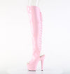 ADORE-3019HWR Overknee Stiefel Plateau Rosa | Pleaser