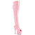 ADORE-3019HWR Overknee Stiefel Plateau Rosa | Pleaser