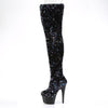 ADORE-3020 Plateau Overknee Stiefel - Schwarz | Pleaser