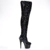 ADORE-3020 Plateau Overknee Stiefel - Schwarz | Pleaser