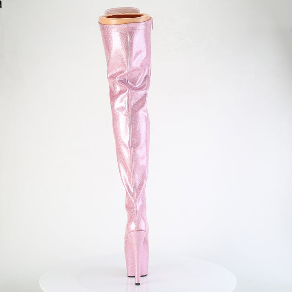 ADORE-3020GP Plateau Overknee Stiefel Rosa | Pleaser
