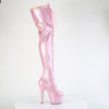 ADORE-3020GP Plateau Overknee Stiefel Rosa | Pleaser