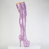 ADORE-3020GP Plateau Overknee Stiefel Violett/Lila | Pleaser