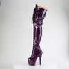 ADORE-3020GP Overknee Plateau Stiefel Lila | Pleaser