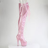 ADORE-3021GP Overknee Stiefel Plateau Rosa | Pleaser