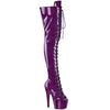 ADORE-3021GP Plateau Overknee Stiefel Lila | Pleaser