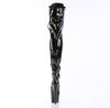 ADORE-3023 Plateau Overknee Stiefel - Schwarz | Pleaser