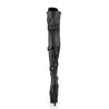 ADORE-3028 Plateau Overknee Stiefel Schwarz Matt | Pleaser