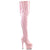 ADORE-3063 - Plateau Overknee Stiefel - Rosa Lack | Pleaser
