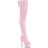 ADORE-3850 Plateau Overknee Stiefel Rosa | Pleaser