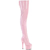 ADORE-3850 Plateau Overknee Stiefel Rosa | Pleaser